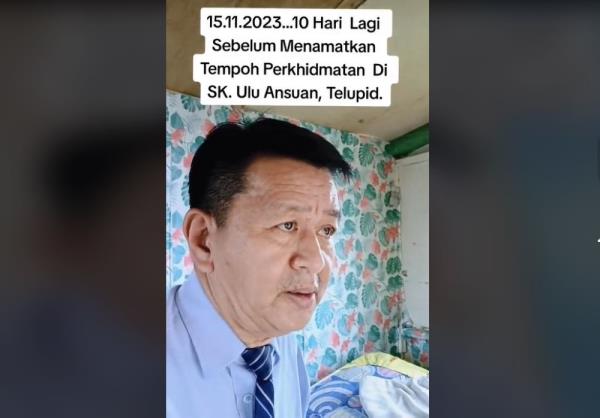 Sabah primary school principal calls storeroom home for over three years (VIDEO)