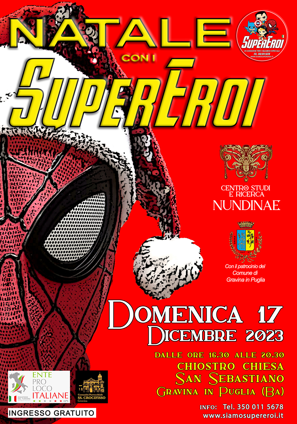 在普利亚格拉维纳的“与超级英雄的圣诞节”(BA):超级英雄与团结之间